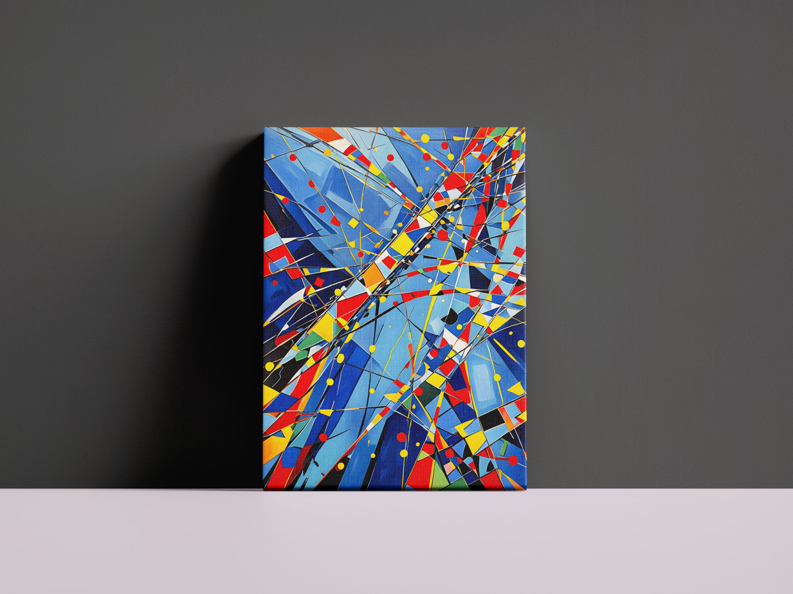raxxa Canva: Geometric Color Orbit Abstraction – Bild 2