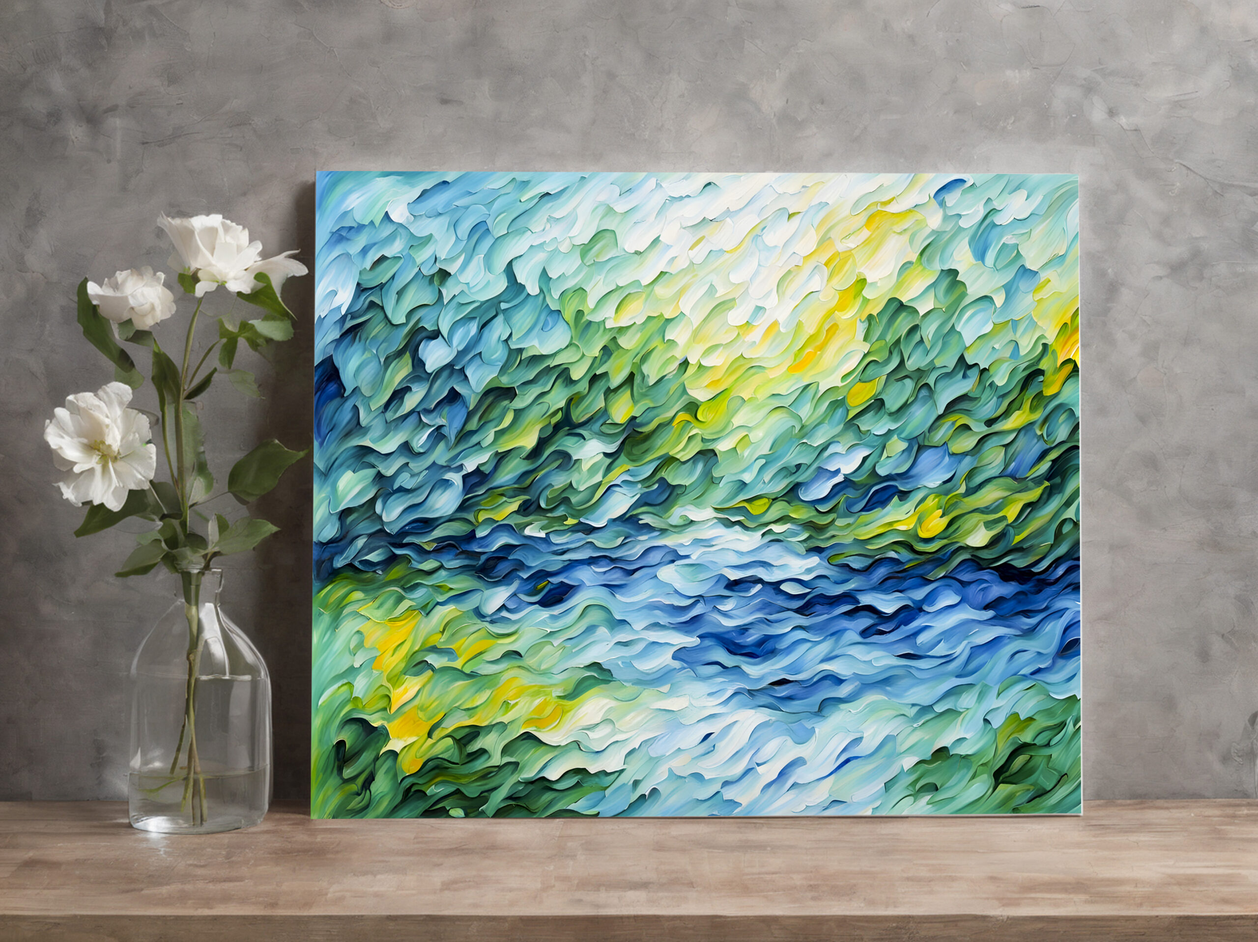 raxxa Canva: Organic Flow Wave Abstraction