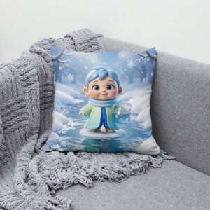 Kissen: Cute 3D Aquarius Zodiac Character