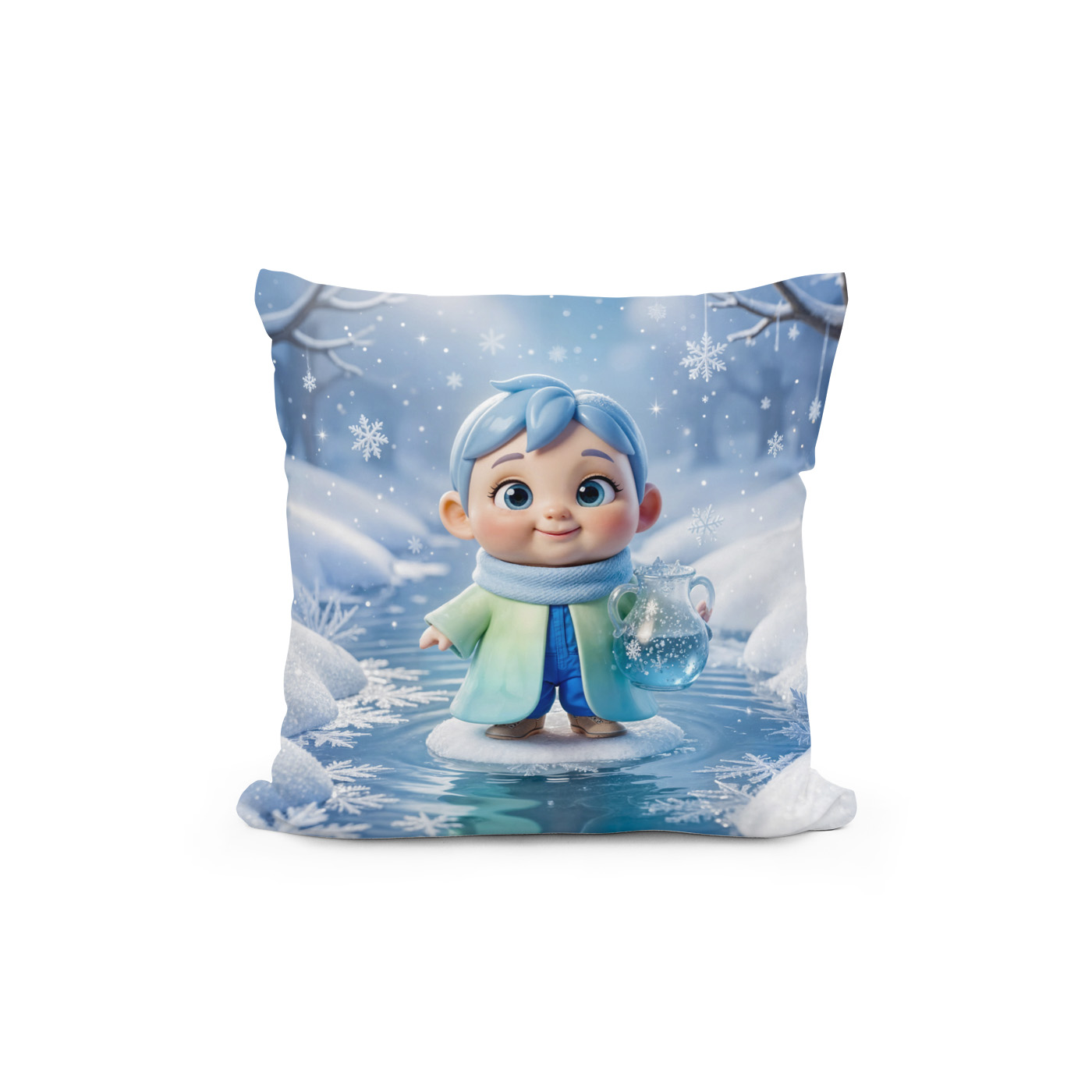 Kissen: Cute 3D Aquarius Zodiac Character – Bild 2