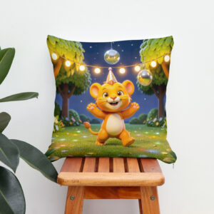 Kissen: Cute 3D Leo Character Illustration