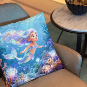 Kissen: Cute 3D Virgo Zodiac Mermaid