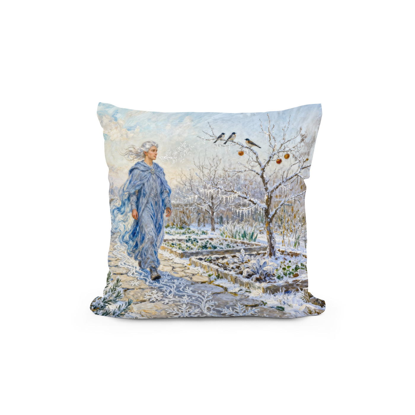 Kissen: Greek God Boreas Winter Garden - Image 2