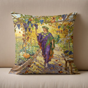 Kissen: Greek God Dionysus Vineyard Walk