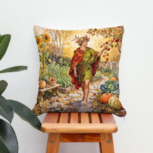Kissen: Roman God Faunus Autumn Garden