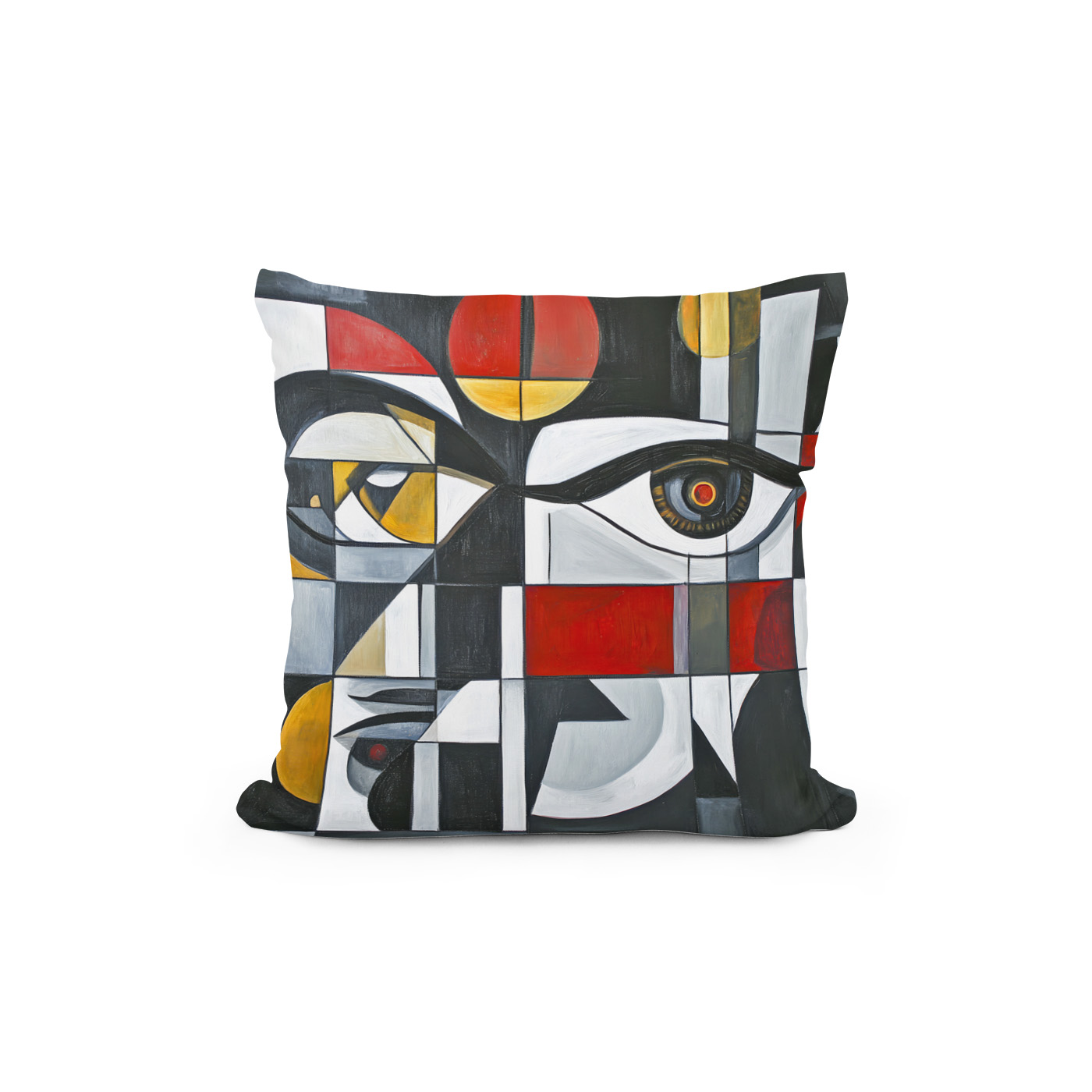 Kissen: Geometric Abstract Face Composition - Image 2
