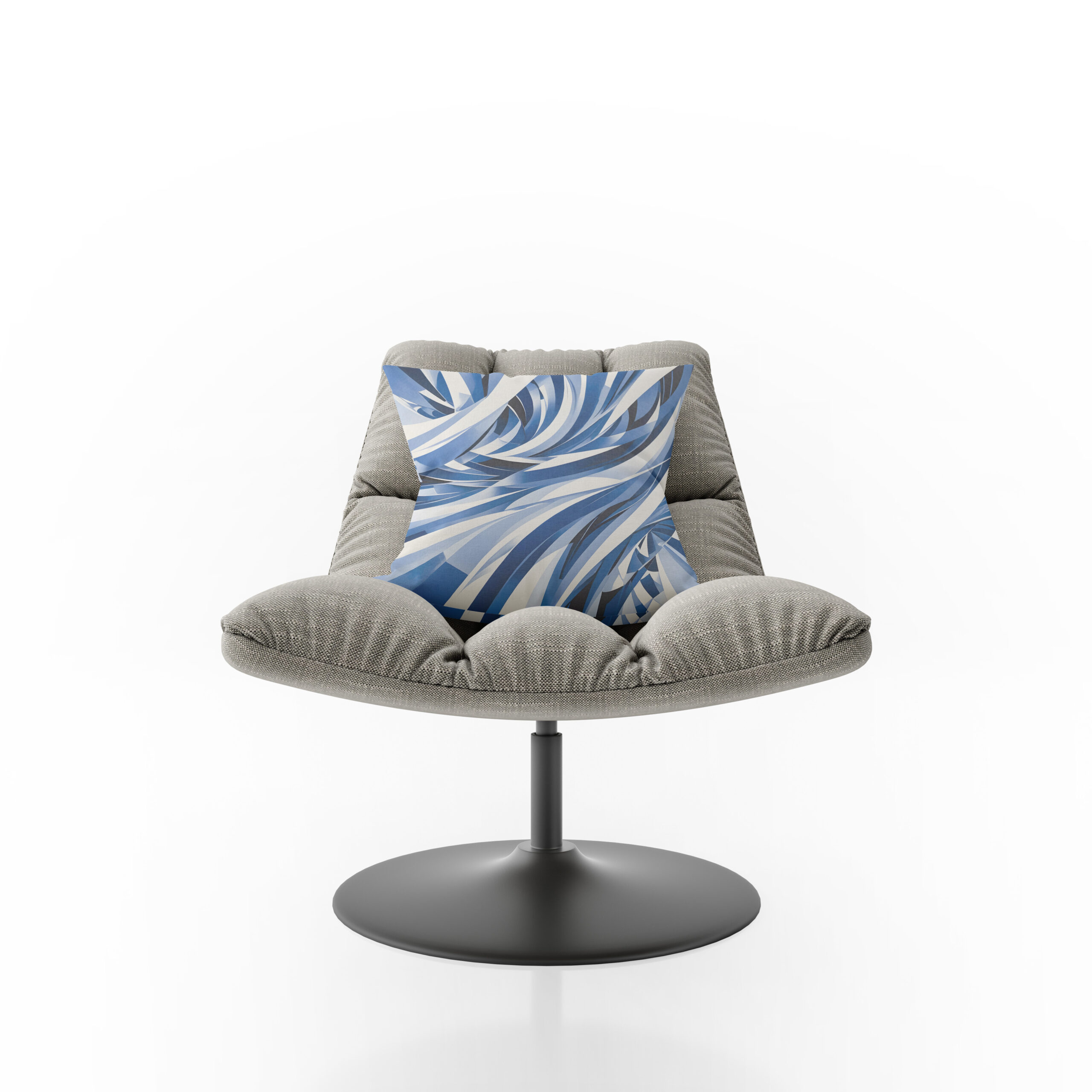 Kissen: Oceanic Wave Flow Abstraction – Bild 2
