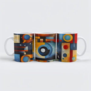 raxxa Premium-Tasse: Cosmic Orbit Abstract Composition