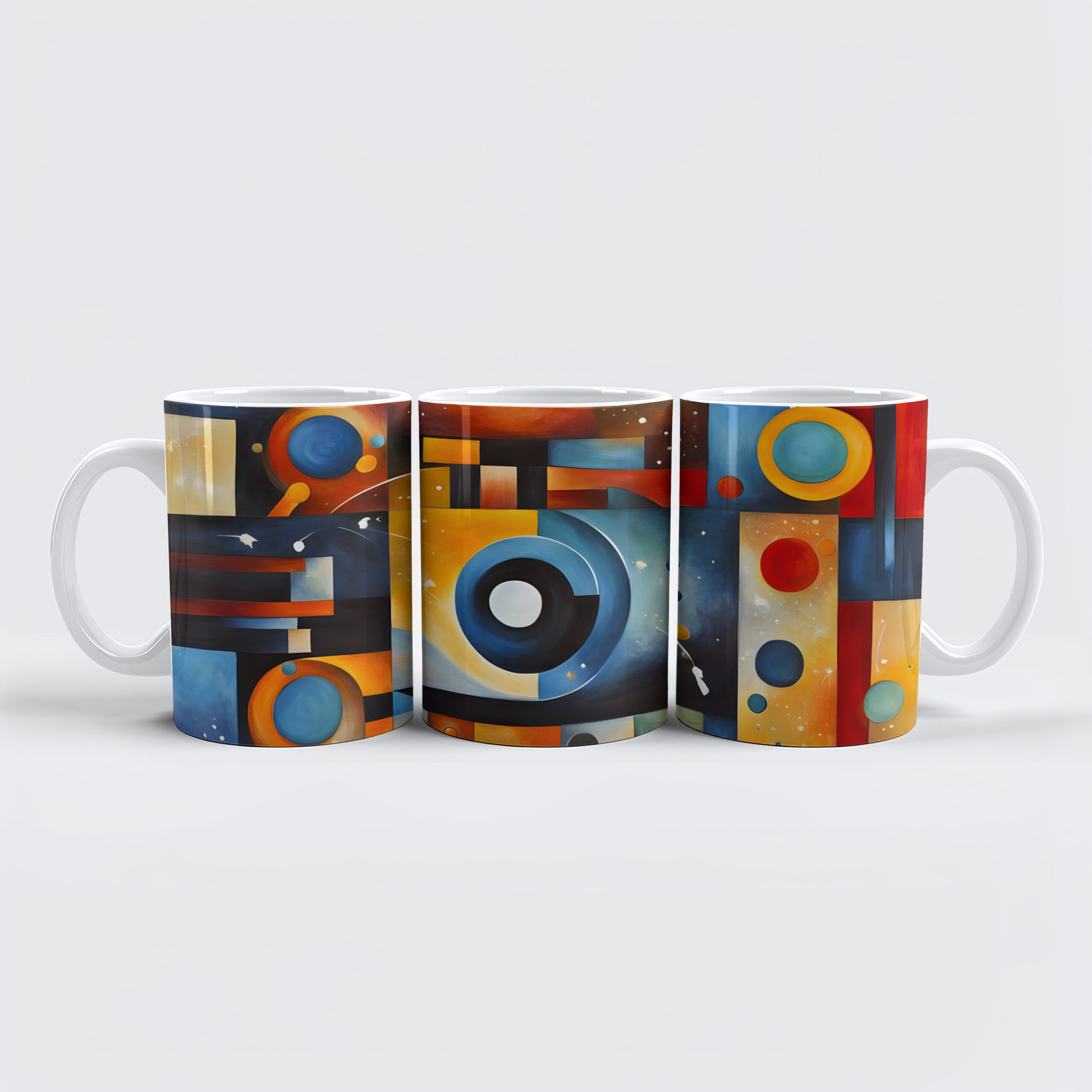raxxa Premium-Tasse: Cosmic Orbit Abstract Composition