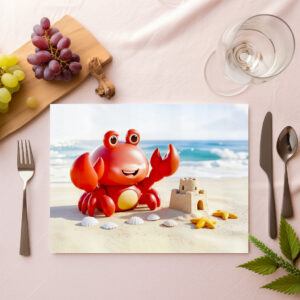 raxxa Premium-Tischset: Cute 3D Cancer Zodiac Crab