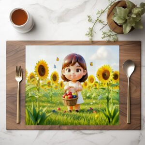 raxxa Premium-Tischset: Cute 3D Virgo Zodiac Character