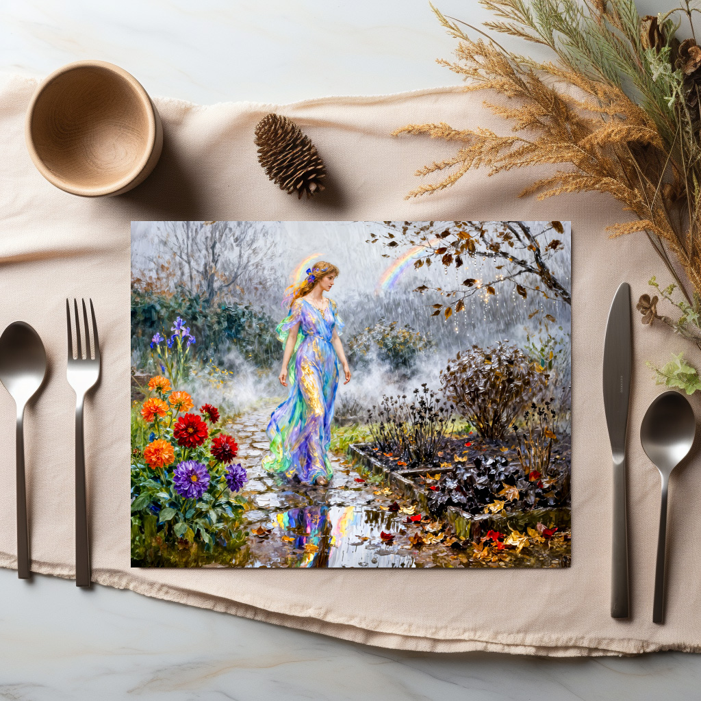 raxxa Premium-Tischset: Greek Goddess Iris November Rain – Bild 2