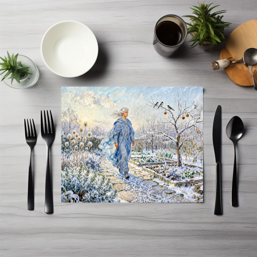 raxxa Premium-Tischset: Greek God Boreas Winter Garden