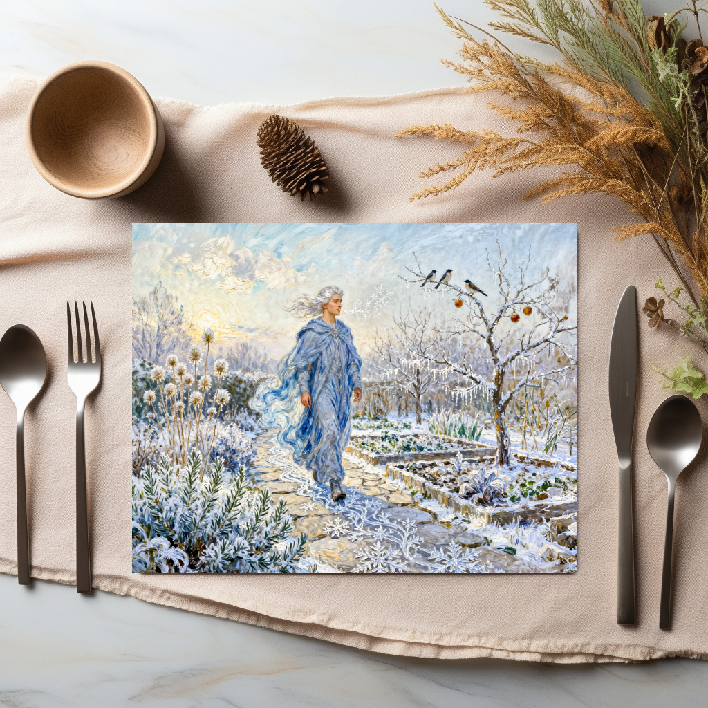 raxxa Premium-Tischset: Greek God Boreas Winter Garden – Bild 2