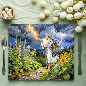 raxxa Premium-Tischset: Greek God Zeus Summer Storm
