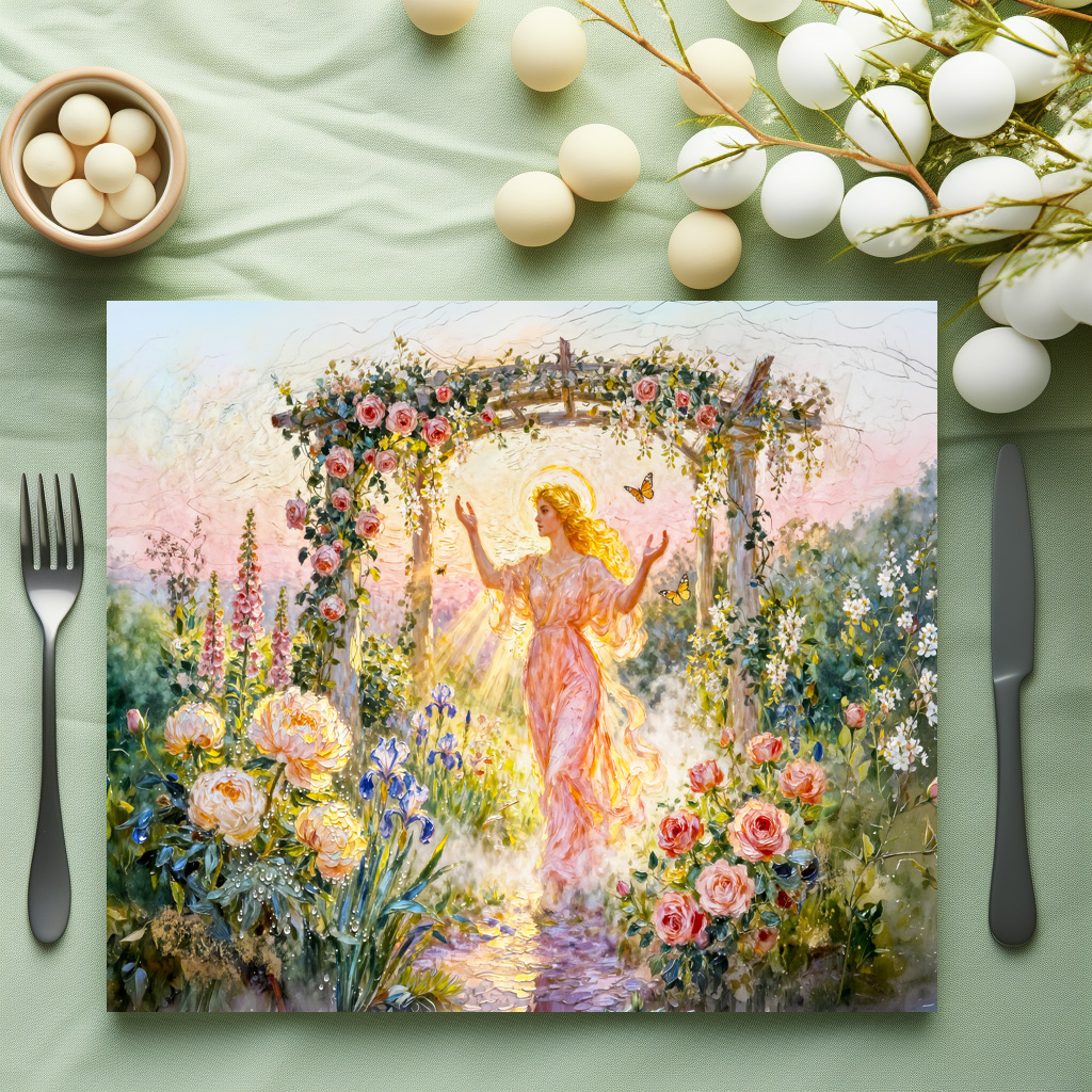 raxxa Premium-Tischset: Greek Goddess Eos Rose Sunrise – Bild 3
