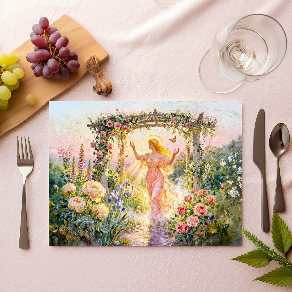 raxxa Premium-Tischset: Greek Goddess Eos Rose Sunrise