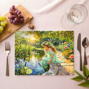 raxxa Premium-Tischset: Greek Goddess Naiade Garden Pond