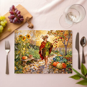 raxxa Premium-Tischset: Roman God Faunus Autumn Garden