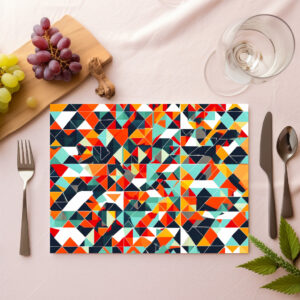 raxxa Premium-Tischset: Dynamic Abstract Color Rays