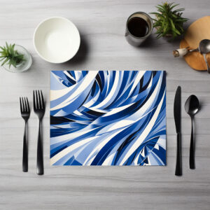 raxxa Premium-Tischset: Oceanic Wave Flow Abstraction