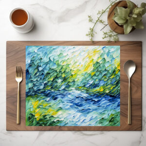 raxxa Premium-Tischset: Organic Flow Wave Abstraction