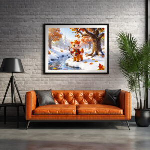 Poster: Cute 3D Sagittarius Zodiac Character