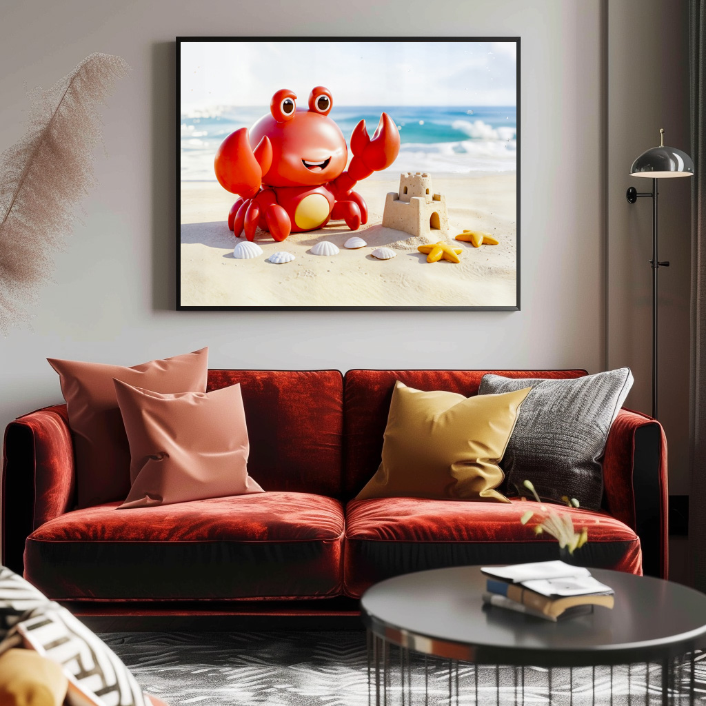 Poster: Cute 3D Cancer Zodiac Crab - Image 2