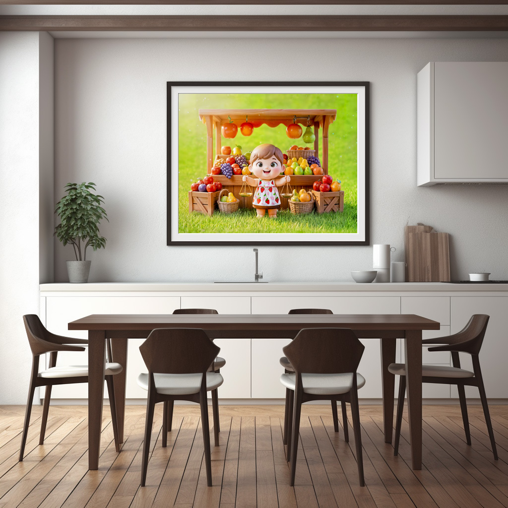 Poster: Cute 3D Libra Zodiac Girl