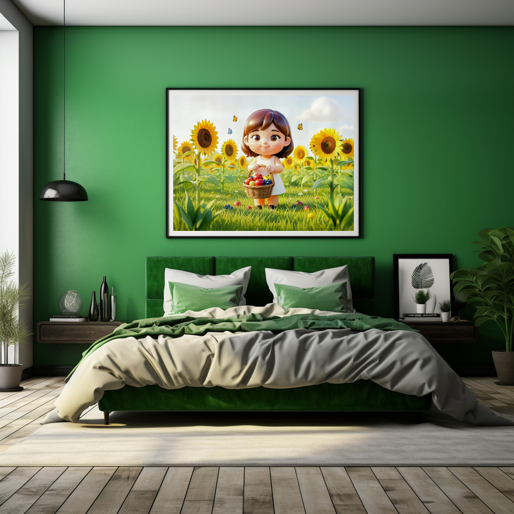 Poster: Cute 3D Virgo Zodiac Character