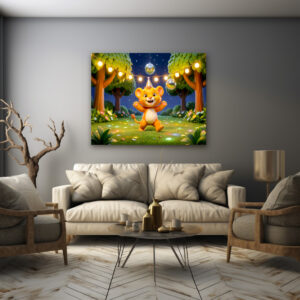 Poster: Cute 3D Leo Character Illustration
