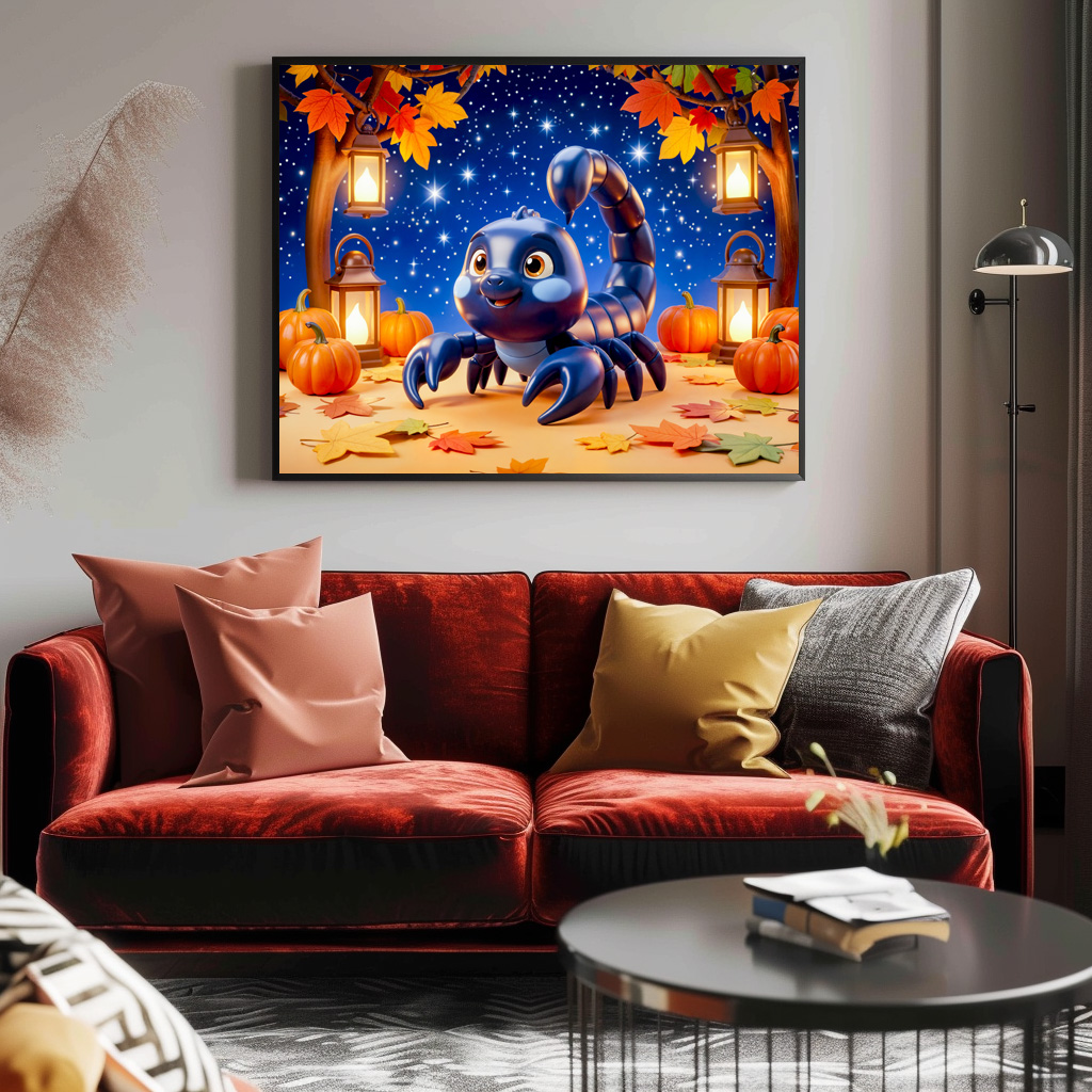 Poster: Cute 3D Zodiac Scorpion Character – Bild 2