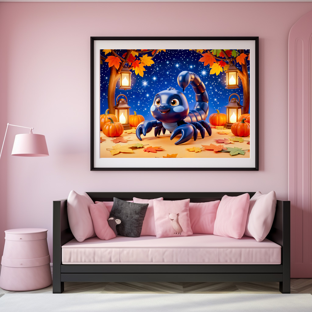 Poster: Cute 3D Zodiac Scorpion Character – Bild 3