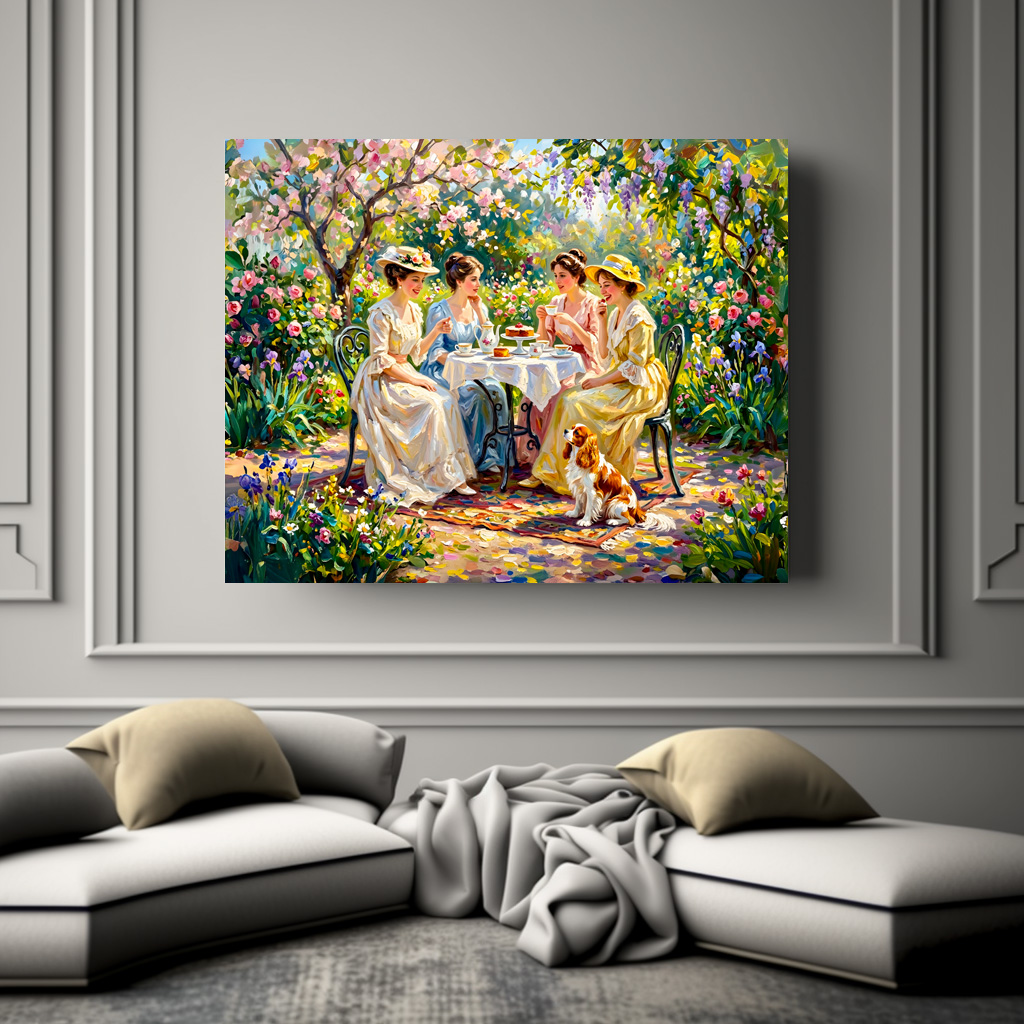 Poster: Ladies’ Garden Gathering with Cavalier Spaniel – Bild 3