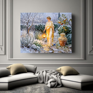 Poster: Greek Goddess Hestia Winter Garden