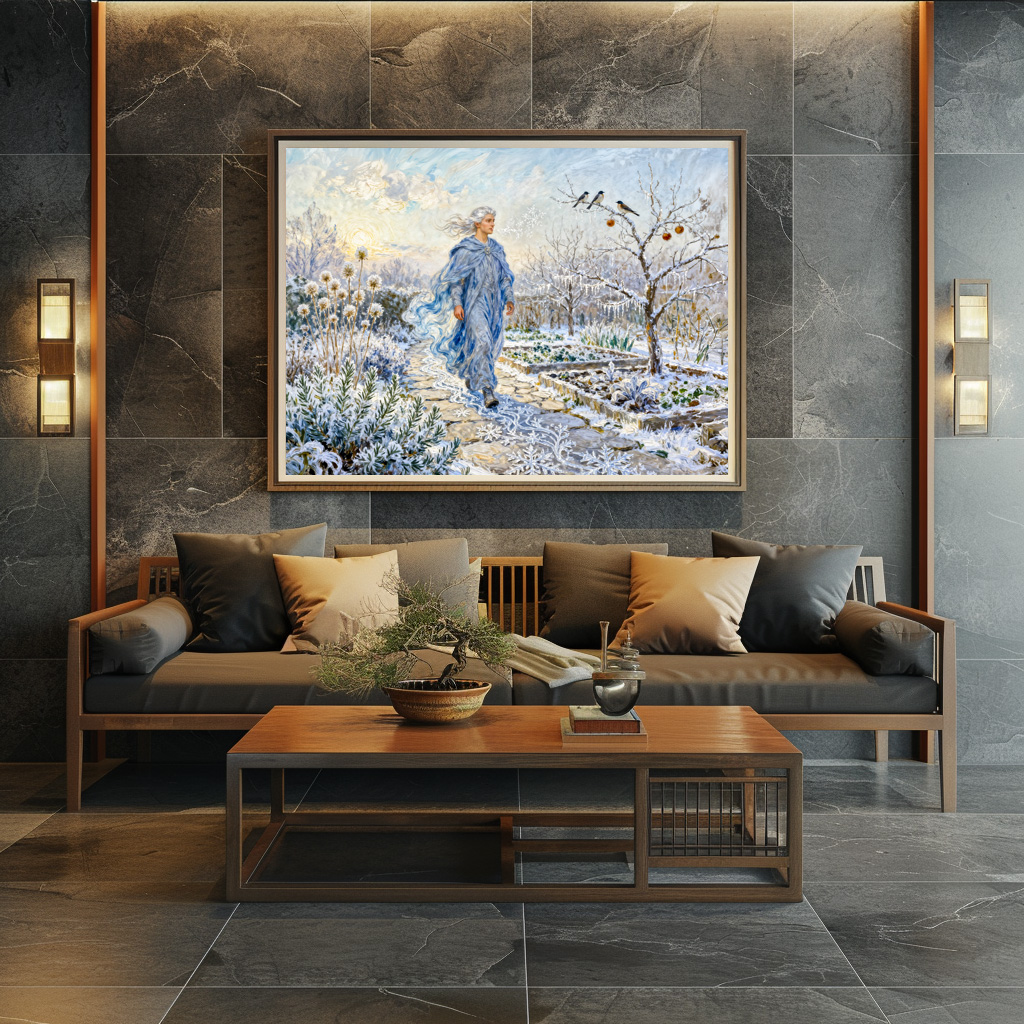 Poster: Greek God Boreas Winter Garden – Bild 2