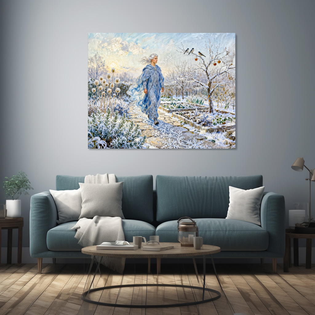Poster: Greek God Boreas Winter Garden – Bild 3