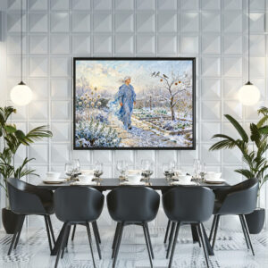 Poster: Greek God Boreas Winter Garden