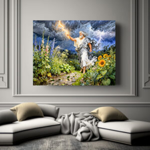 Poster: Greek God Zeus Summer Storm