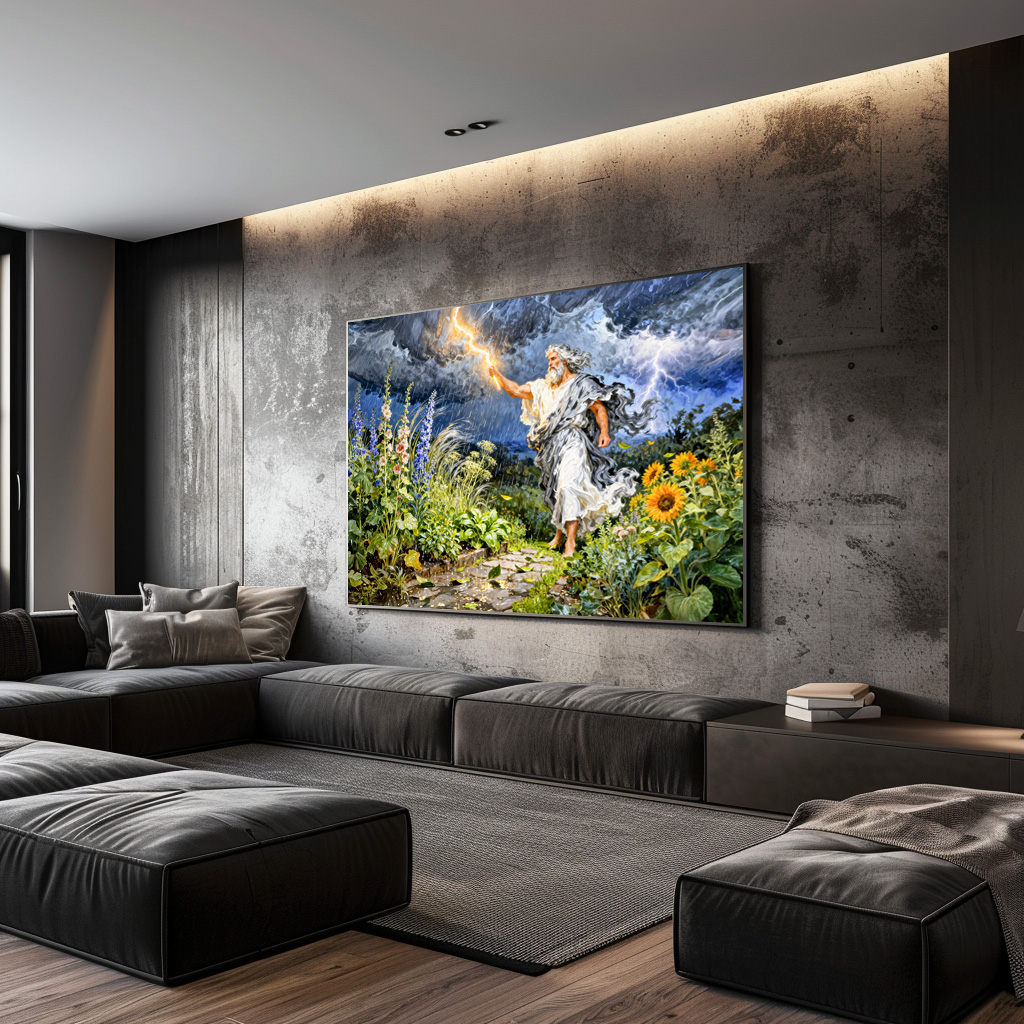 Poster: Greek God Zeus Summer Storm – Bild 2