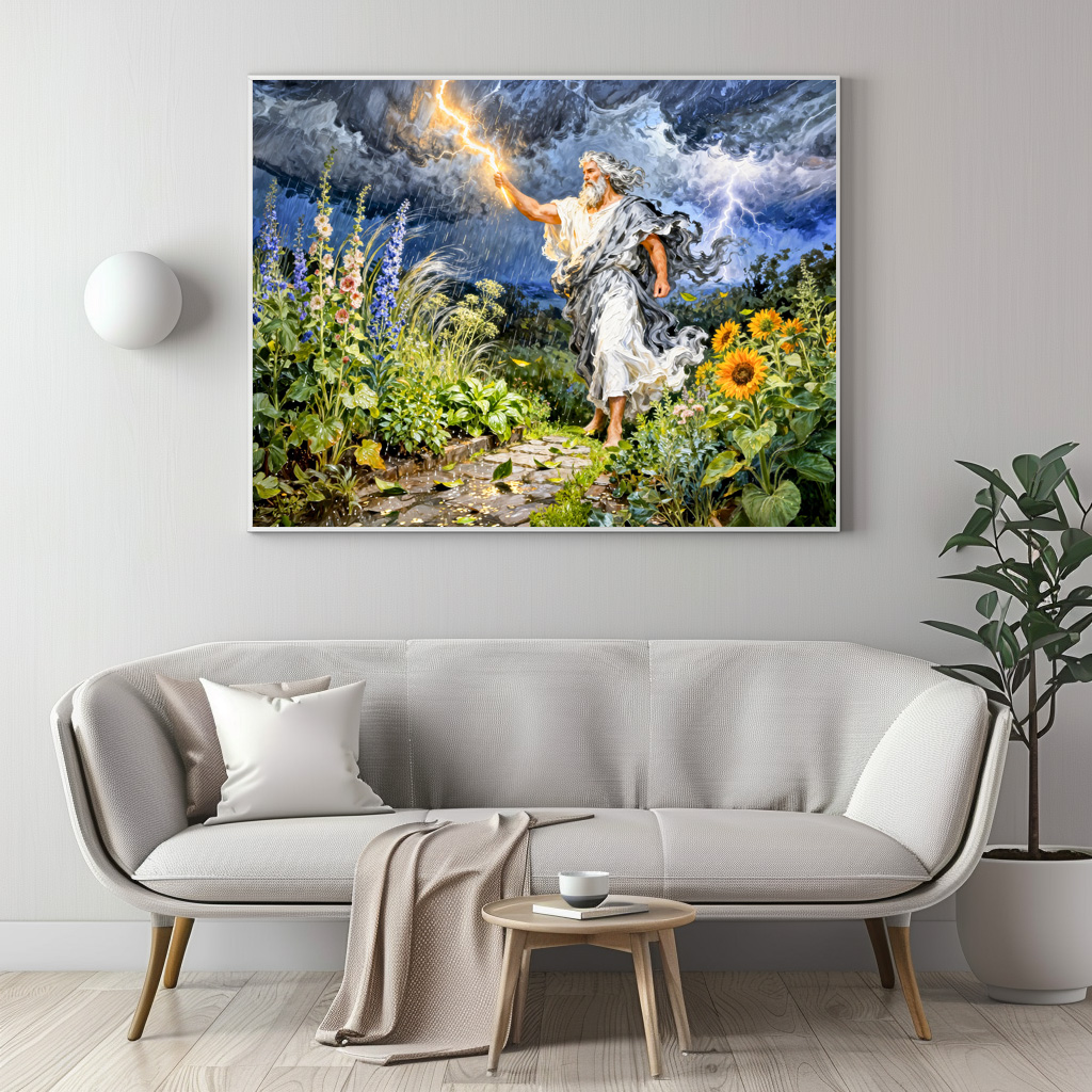 Poster: Greek God Zeus Summer Storm – Bild 3