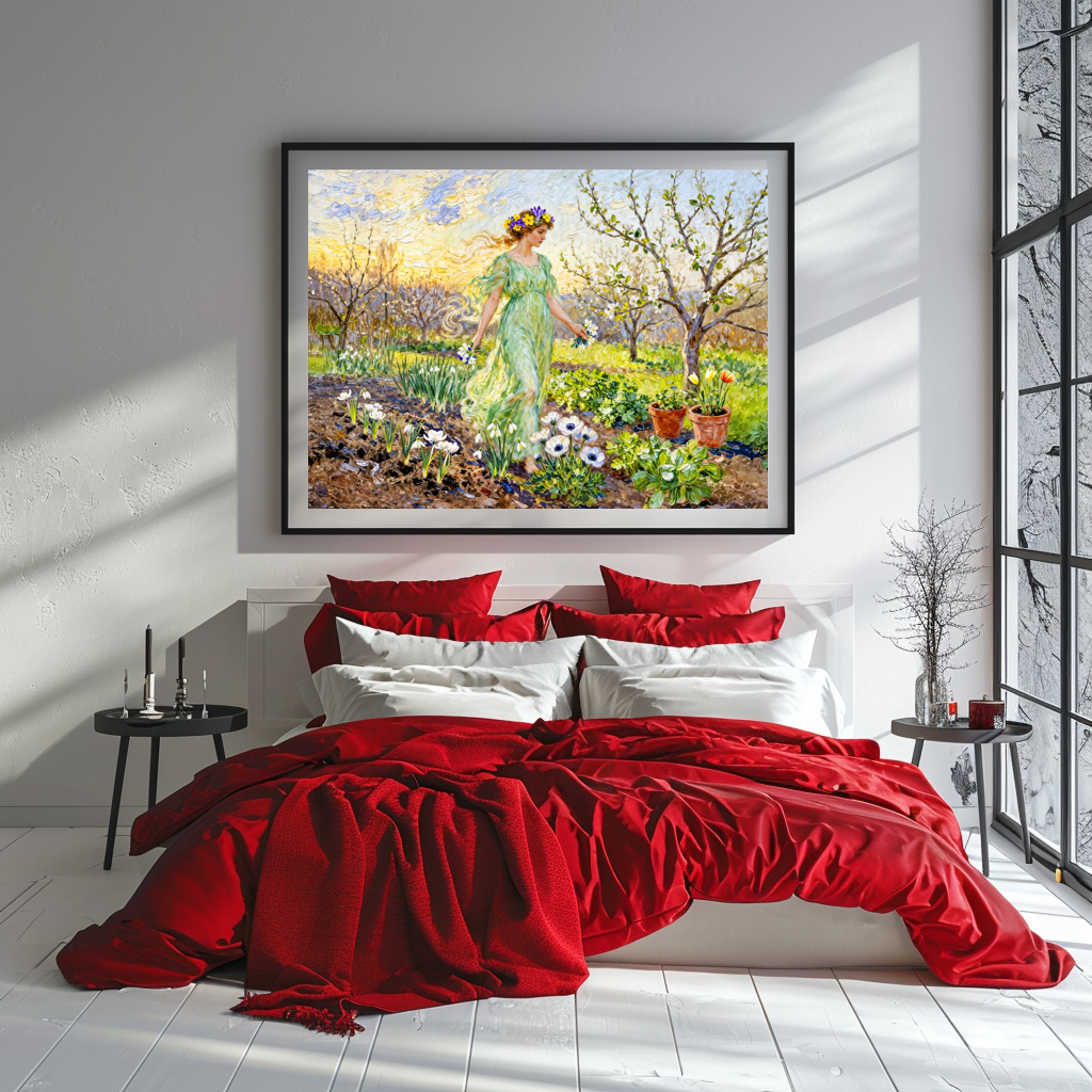 Poster: Greek Goddess Chloris Spring Garden – Image 3
