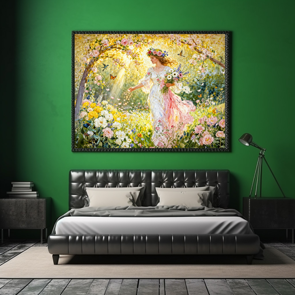 Poster: Greek Goddess Flores in Garden – Bild 2