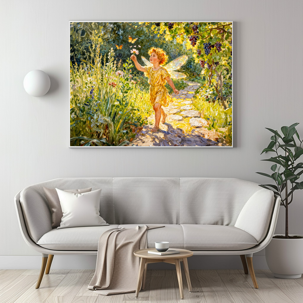 Poster: Greek God Eros in Garden – Bild 2