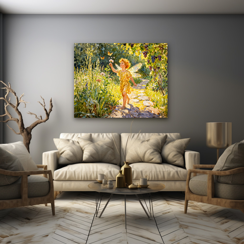 Poster: Greek God Eros in Garden – Bild 3