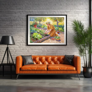 Poster: Greek Goddess Demeter Harvest Garden