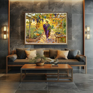 Poster: Greek God Dionysus Vineyard Walk