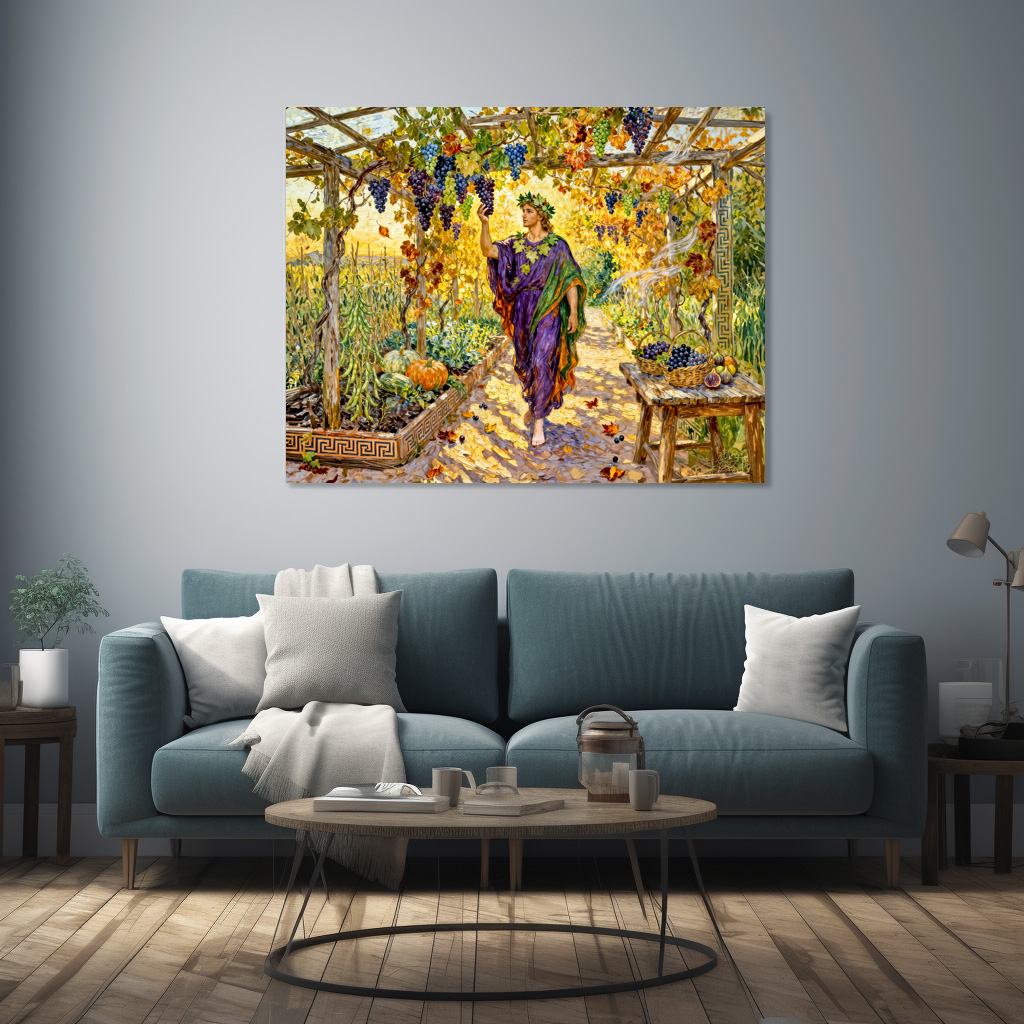 Poster: Greek God Dionysus Vineyard Walk – Bild 2