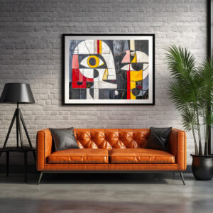 Poster: Abstract Fragmented Face Design