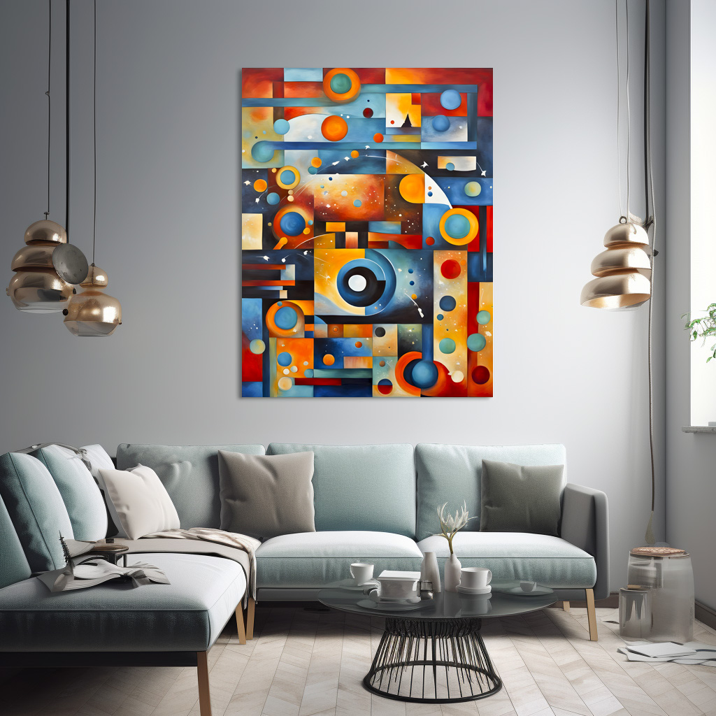 Poster: Cosmic Orbit Abstract Composition – Bild 2